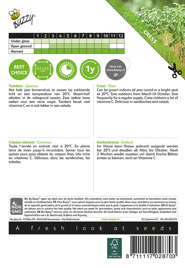 Tuinkers - Gewone - 15g