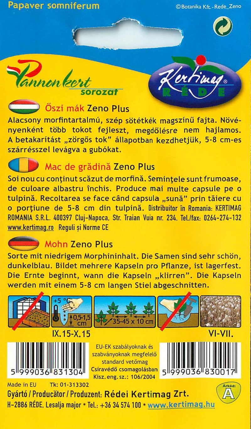 Klaproos - Zeno Plus - 2,5g