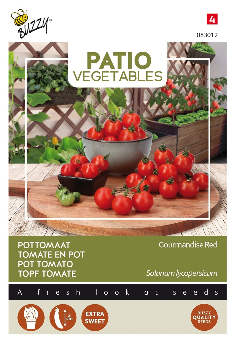 Topftomate - Gourmandise Red - 10 Samen