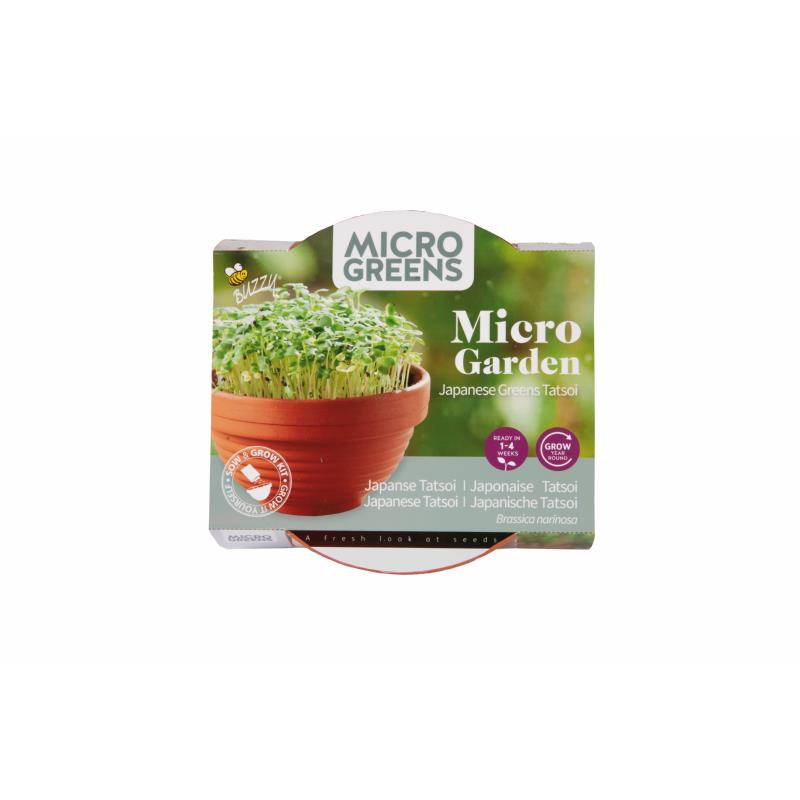 Kit de Siembra y Crecimiento - Micro Jardín - Verduras Japonesas Tatsoi