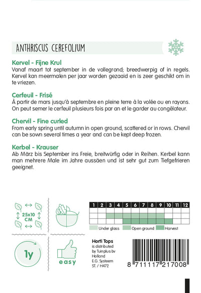 Chervil - Fijne Krul - 10g