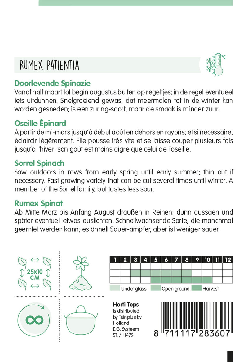 Espinaca acedera - 0,5g