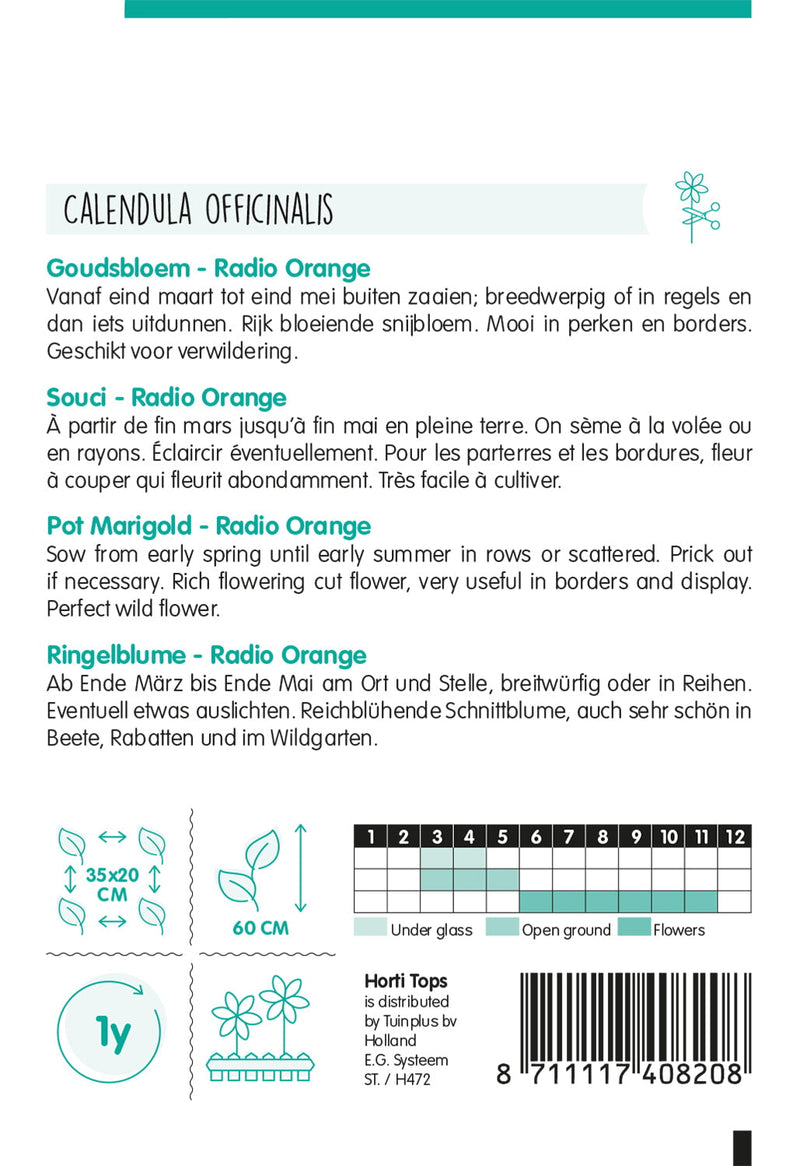 Calendula - Arancio radioso - 2g