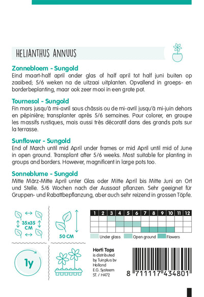 Zonnebloem - Sungold - 2g