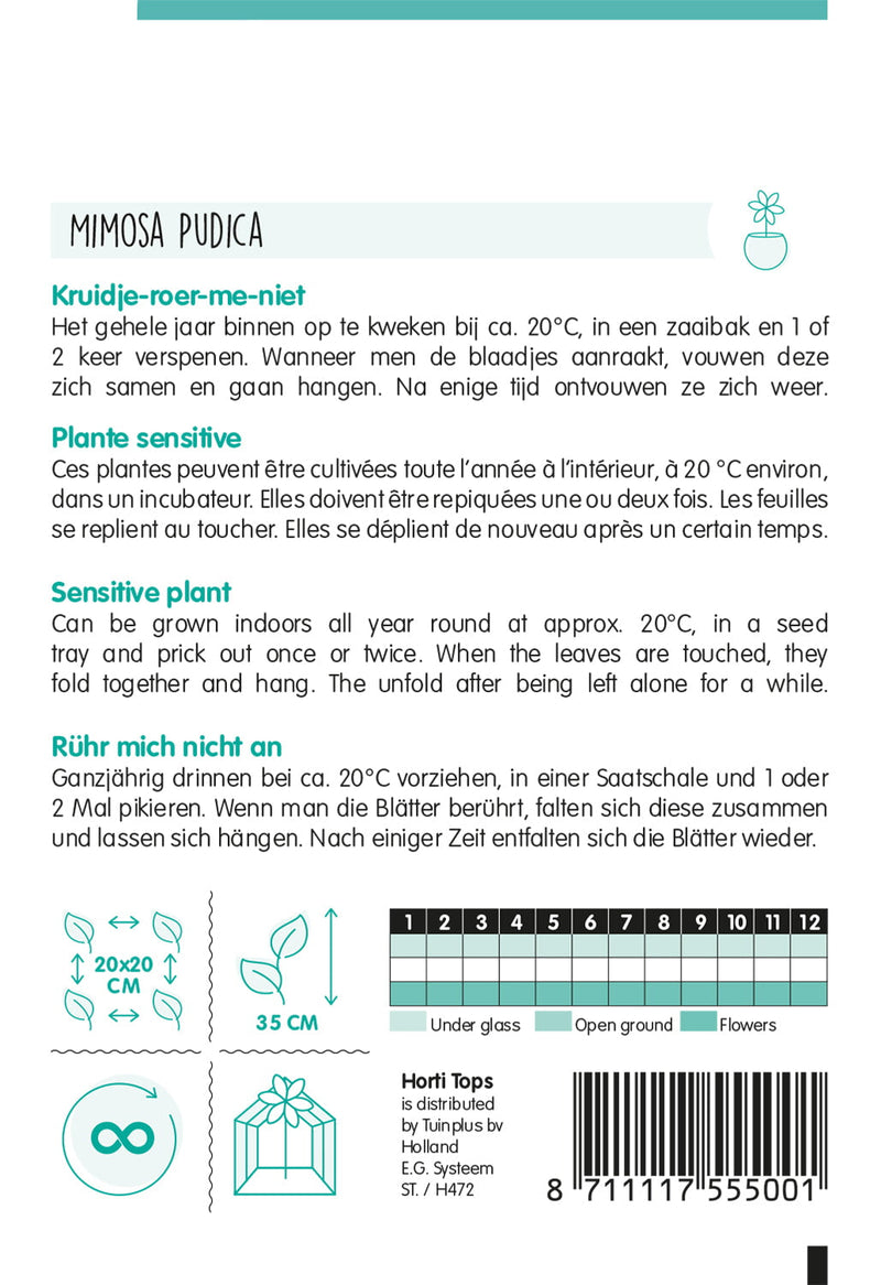 Kruidje-Roer-Me-Niet Plant - 0,75g