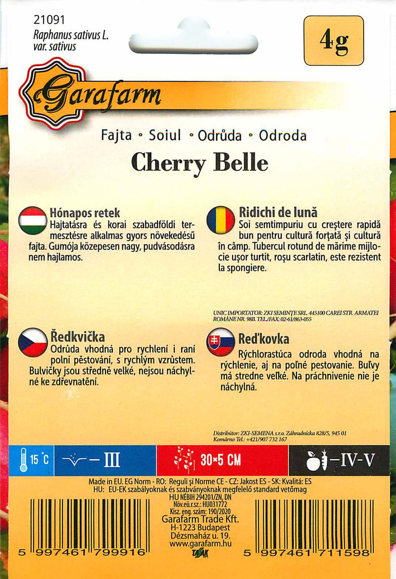 Rotkvica - Cherry Belle - 4g