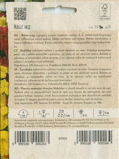 Monkey Flower - Magic Mix - 15 Seeds