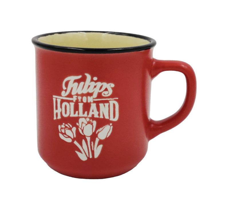 Mug Camp Rouge avec Tulipe - Petit