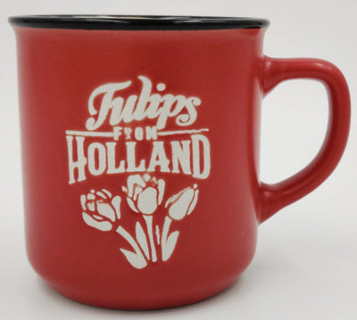 Mug Camp Red with Tulip - Small