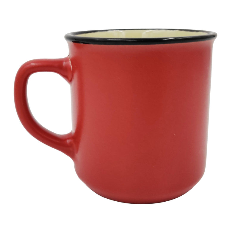 Mug Camp Red with Tulips - Large