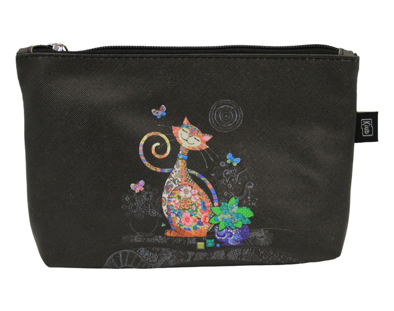 Cosmetic Bag - Cat With Butterflies