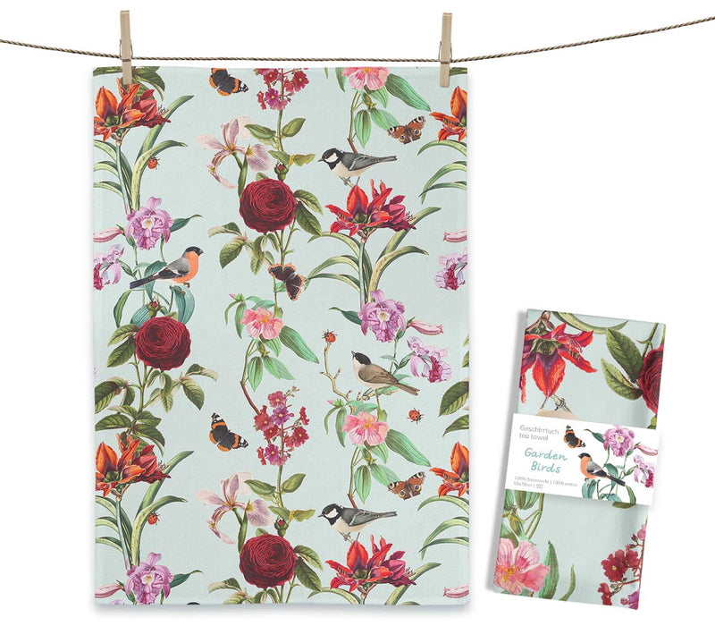 Tea Towel - Garden Birds