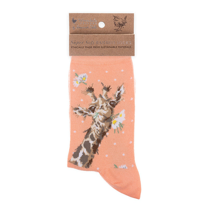 Chaussettes Femmes - Girafe - Flowers