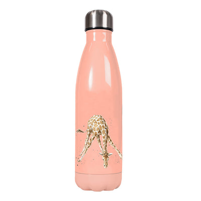 Wasserflasche - Giraffe - Blumen