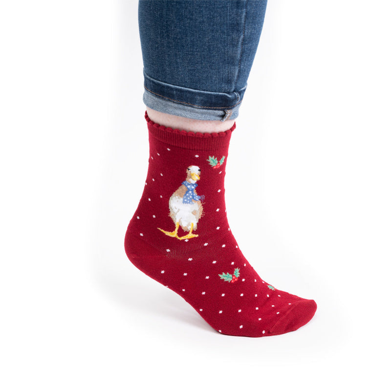 Damensocken – Ente – Christmas Scarves