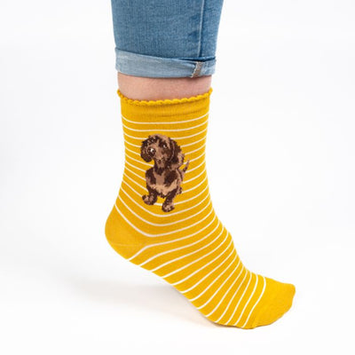 Damensocken - Dackel - Kleines