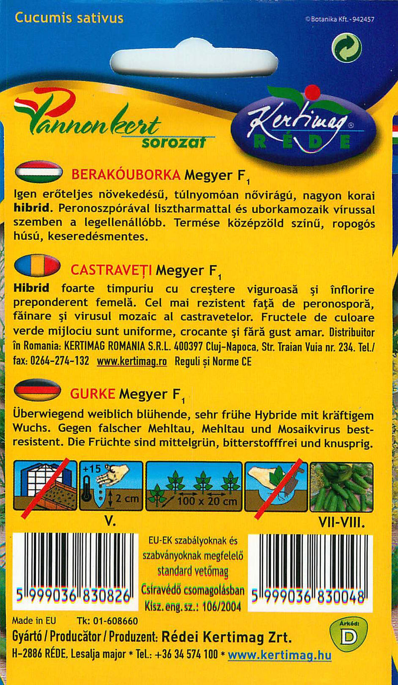 Komkommer - Megyer F1 Hybride - 2g