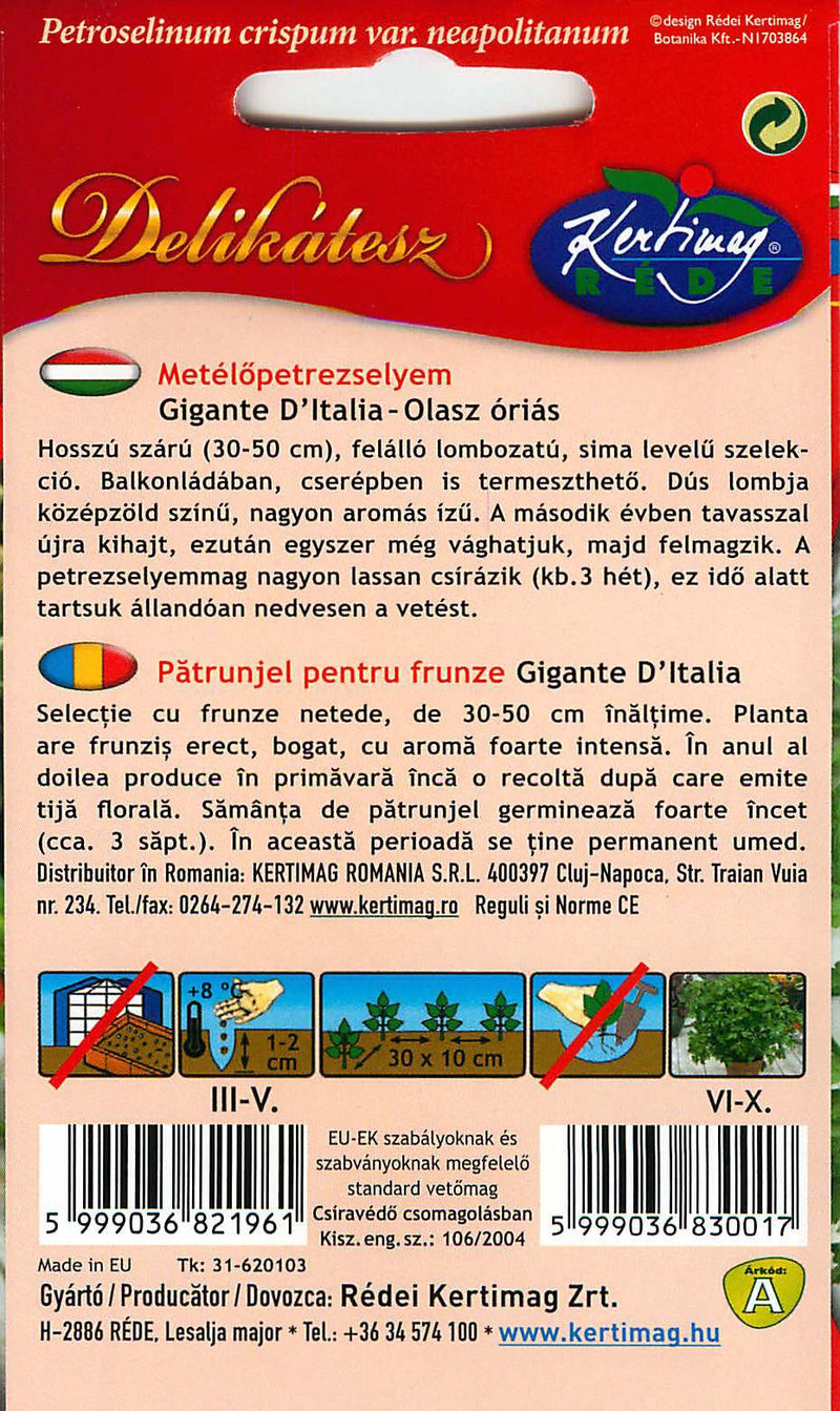 Italiaanse Bladpeterselie - 2g