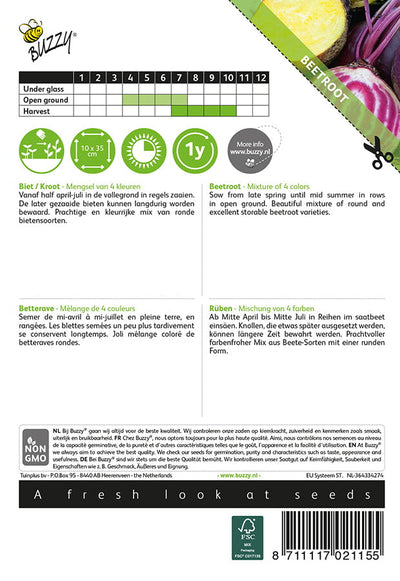 Biet/Kroot - Mengsel van 4 Kleuren - 5g