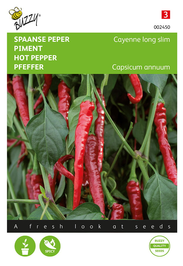 Pimiento Picante - Cayena Long Slim - 1,5g