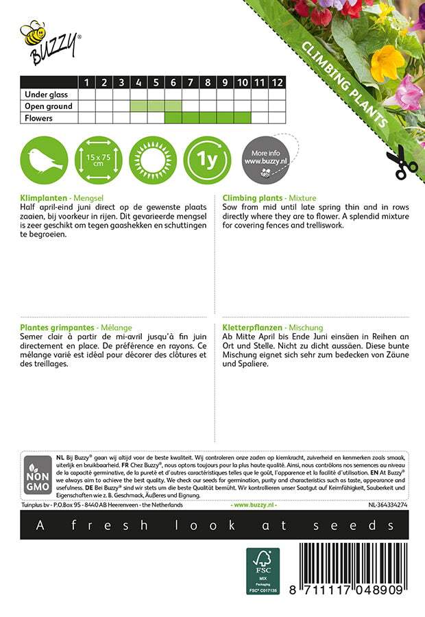 Plante Cataratoare Anuale - Amestec - 4 gr.