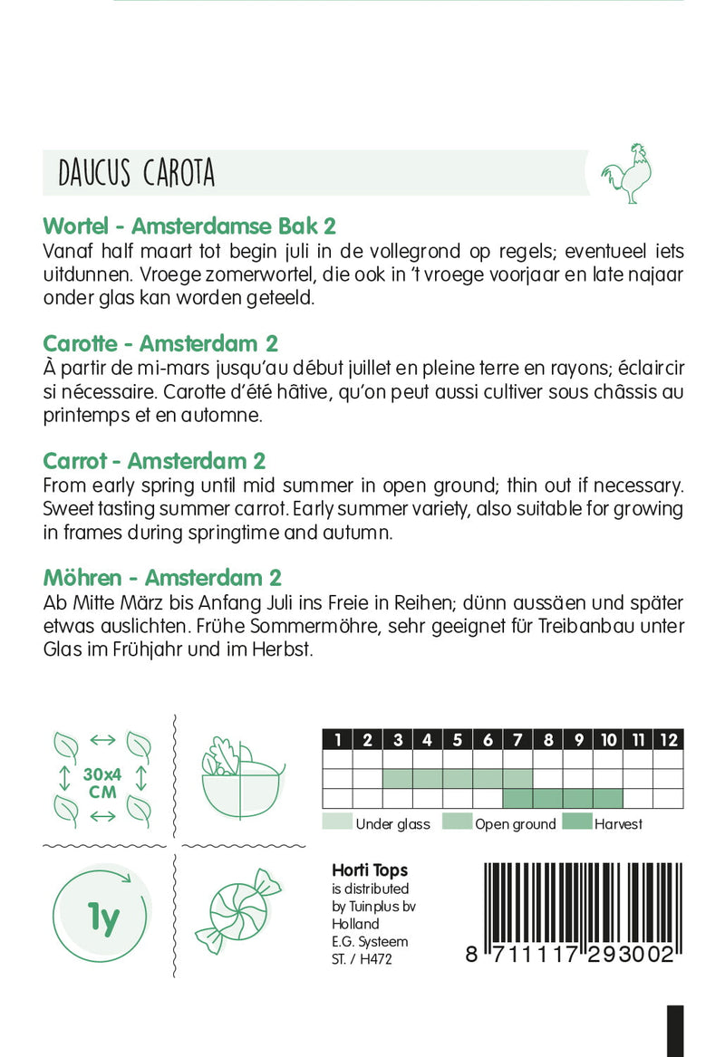 Wortel - Amsterdamse Bak 2 - 5g