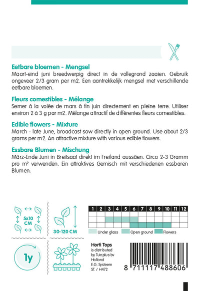 Eetbare Bloemen - Mengsel - 5g