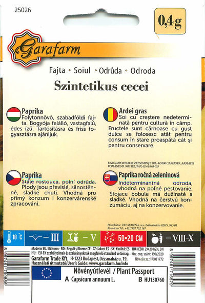 Paprika – Szintetikus Cecei - 0,4g