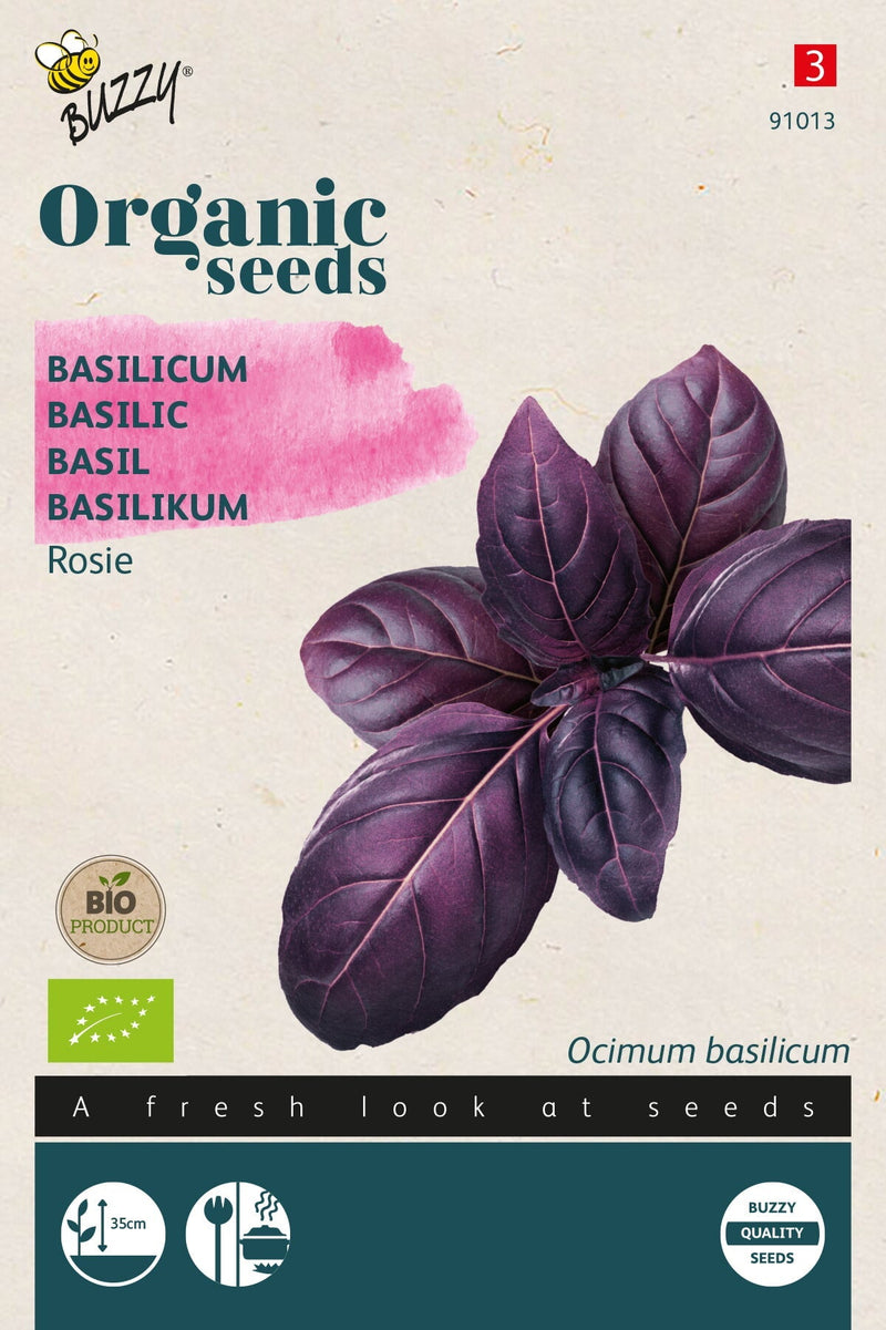 Basilicum - Rosie - Biologisch - 0,5g