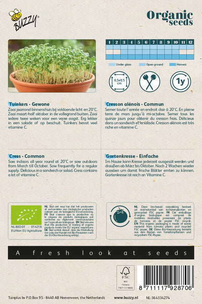 Cress - Organic - 10g