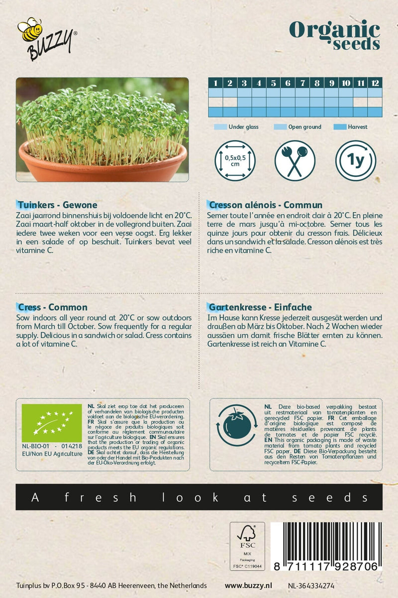 Cress - Organic - 10g